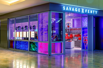A physical retail location for Savage X Fenty is pictured