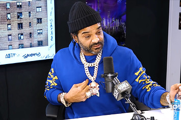 Jim Jones getting interview on the Angie Martinez show.