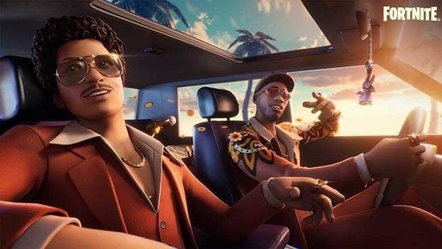 Silk Sonic has partnered with 'Fortnite' for a signature collaboration where players can listen to the duo's music in-game, choose them as characters, and more.