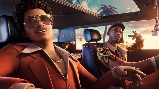 Silk Sonic has partnered with 'Fortnite' for a signature collaboration where players can listen to the duo's music in-game, choose them as characters, and more.