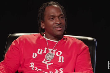 Pusha T, pictured in his interview on Complex's '360 With Speedy Morman'