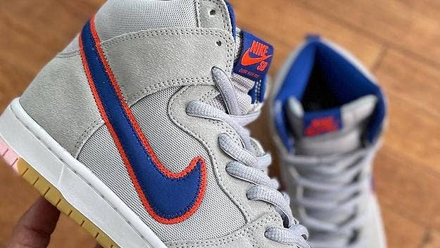 Nike SB is releasing the SB Dunk High in New York Mets-inspired colors. Click here for a first look and release details for the upcoming release.