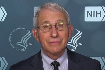 Dr. Fauci speaks with reporters