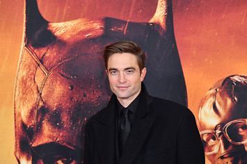 Robert Pattinson pictured on red carpet of 'The Batman' world premiere.