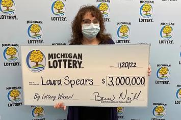 Michigan Lottery winner Laura Spears