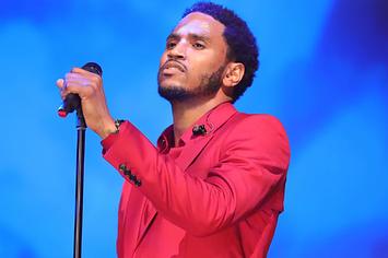 Trey Songz performs during his virtual Special Valentine's Day Concert