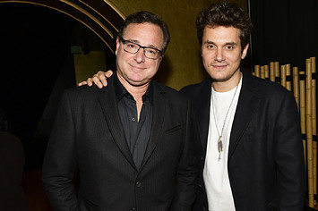 Bob Saget and John Mayer are pictured together