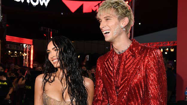 Speaking about his engagement to Megan Fox in a new interview with 'Vogue,' Machine Gun Kelly revealed why he designed her ring with thorns.