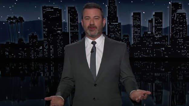 Jimmy Kimmel, whose own storied history with Ye is well-documented, addressed the new song "Eazy" during his opening monologue on Monday night.