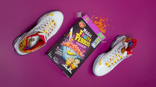 Nike has revisited the 'Fruity Pebbles' theme for LeBron James' new sneaker, the LeBron 19 Low. This time, it's an official collab. Here's how it happened.