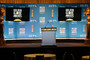 A view of the Golden Globes nominees presentation stage