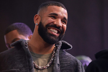 Drake speaks onstage during Drake's Till Death Do Us Part rap battle.