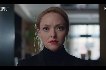 Amanda Seyfried as Elizabeth Holmes in the trailer for Hulu's 'The Dropout.'