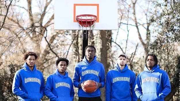 Rising streetwear imprint Concrete Hills is linking up with Dukes University basketball team for a new three-piece capsule collection to tip off 2022.