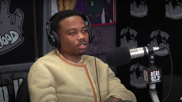 While on 'Big Boy's Neighborhood,' Roddy Ricch addressed the rumors that started after he was seen in Saweetie's vicinity at a Lakers game in October.