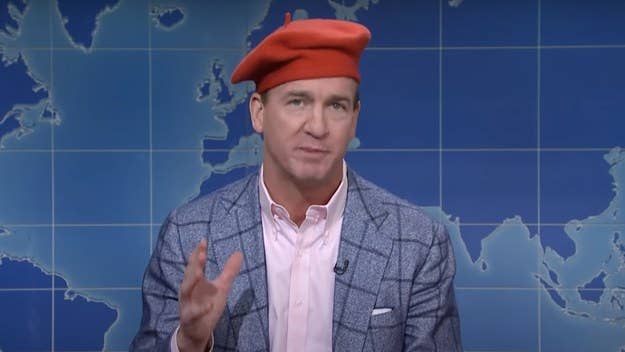 Peyton Manning stopped by 'Saturday Night Live's Weekend Update last night to talk football, however the NFL Hall of Famer ended up reviewing 'Emily In Paris'