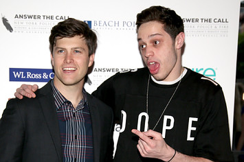 Photograph of Colin Jost and Pete Davidson