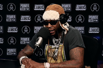 2 Chainz performing a freestyle for Power 106 Los Angeles