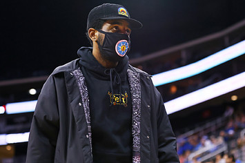 Kyrie Irving on sidelines at Seton Hall game in December