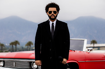 The Weeknd performing at 2021 Billboard Music Awards