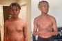 Cordae shows before and after photos on Instagram of him losing 35 pounds