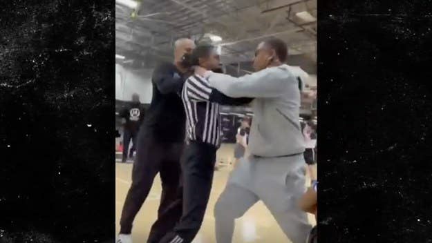 A youth basketball coach in Thousand Oaks, California, was fired this week after he choked out a referee in an incident that was captured on video.