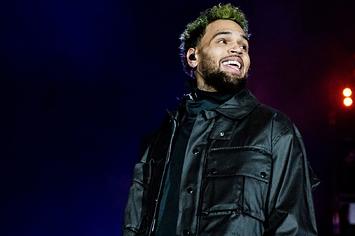 Chris Brown performs during Rolling Loud at NOS Events Center