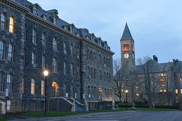 Campus of Cornell University at dawn, Ithaca, New York, USA