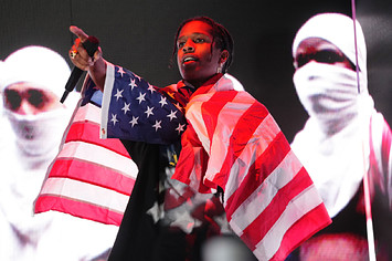 ASAP Rocky performs at a festival