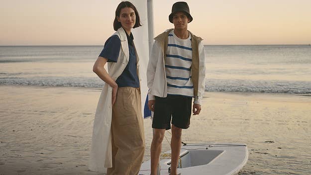 For SS22, the duo looks to the rich heritage of Britain’s sailing and seaside culture to create this season’s concept of being “at home with the sea."
