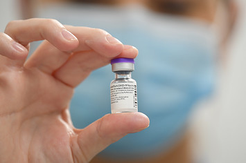 Photograph of the COVID 19 vaccine