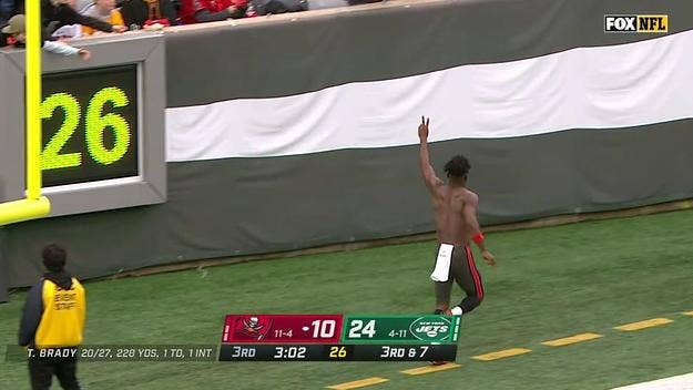 Around 3 p.m. ET, the star Tampa Bay wide receiver, who was described as “very upset on the sideline," took off his uniform and left the field.