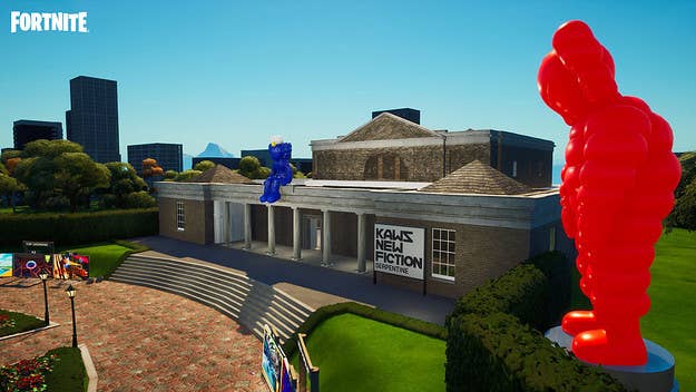 The American artist KAWS' latest show "New Fiction" can be experienced in 'Fortnite,' as well as the Serpentine Gallery in London’s Kensington Gardens.