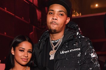 G Herbo and Taina Williams attend the All Black Birthday Celebration at Gold Room