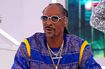 Snoop Dogg pictured at halftime show