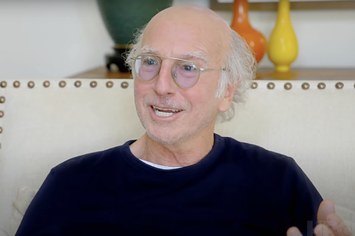 Screenshot of Larry David from HBO Max doc