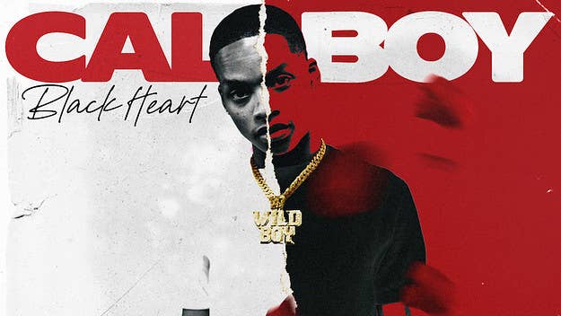 Calboy shared his surprise project 'Black Heart,' which includes assists from Fredo Bang, Jackboy, and Joey Badass. He also dropped the video for "Rumors."