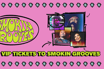 A giveaway poster is shown for Smokin Grooves