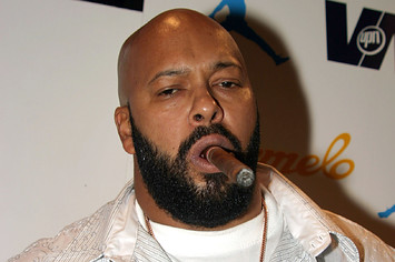 Suge Knight is pictured with a big cigar