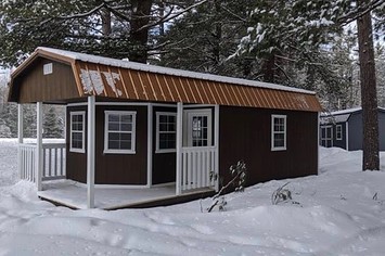 The Michigan State Police is investigating the theft of a cabin in Coldsprings Township.