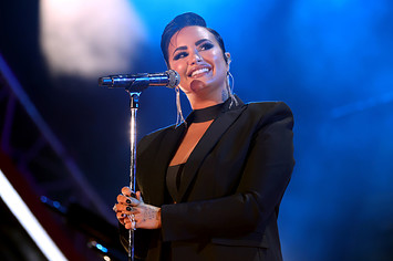 Demi Lovato performs onstage at Global Citizen Live
