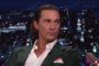 Matthew McConaughey is seen wearing a suit