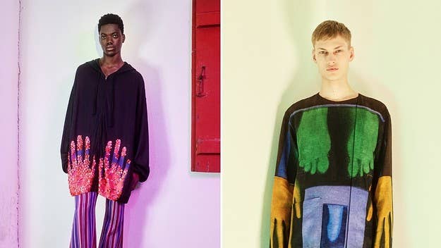 As part of its Spring/Summer 2022 collection, Acne Studios has partnered with Netherlands-based artist Rabin Huissen for a series of psychedelic, print garments.