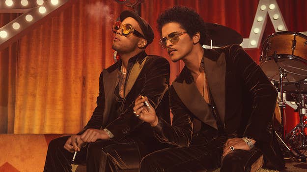 Silk Sonic's Bruno Mars and Anderson .Paak celebrated Valentine's Day by releasing a cover of Con Funk Shun's classic 1982 track "Love's Train."