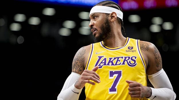 Sixers fans were ejected on Thursday for heckling Carmelo Anthony during a game against the Los Angeles Lakers that went down at Wells Fargo Center.