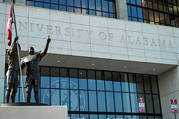 A part of the University of Alabama campus is pictured