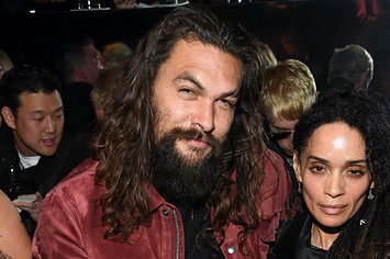 Jason Momoa and Lisa Bonet attend the Tom Ford AW20 Show.