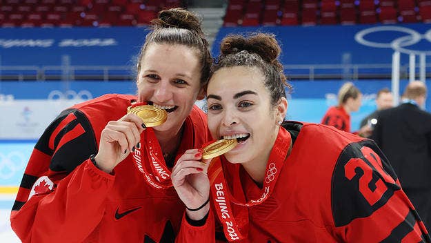 After losing to the United States in South Korea in 2018, the Canadian women's hockey team won gold on Wednesday night at the Beijing Olympics. 