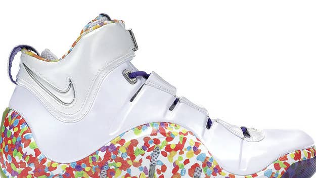 Originally a Player Exclusive for LeBron James, the 'Fruity Pebbles' Nike Zoom LeBron 4 will make its highly anticipated retail debut in December 2022.