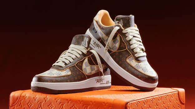200 pairs of Louis Vuitton x Nike Air Force 1s will be auctioned by Sotheby's with proceeds going to Virgil Abloh's scholarship fund for Black fashion students.